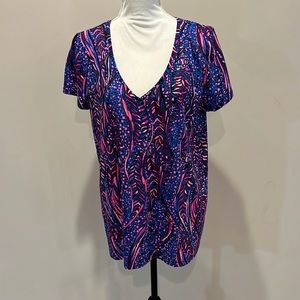 NWOT Lilly Pulitzer Etta top. Always Pawsitive Size XL